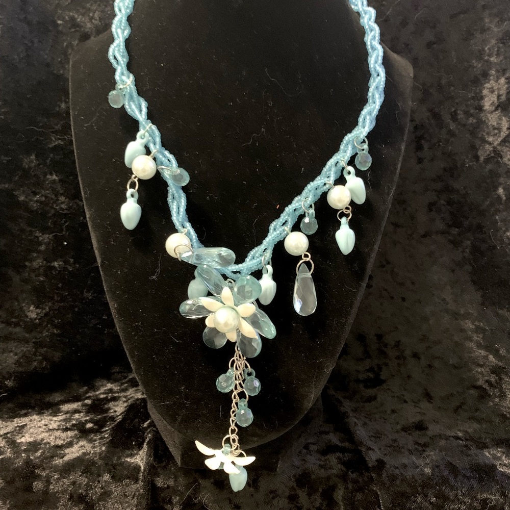 Blue Statement Necklace.